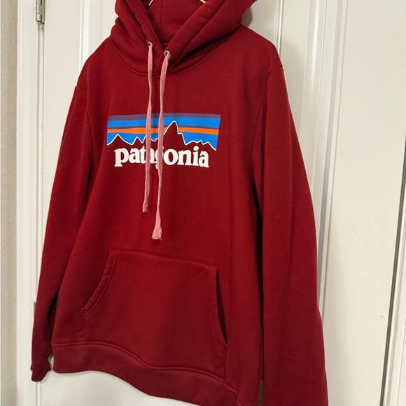 Patagonia Red Fleece Sweater with Hood - Picture 4 of 14